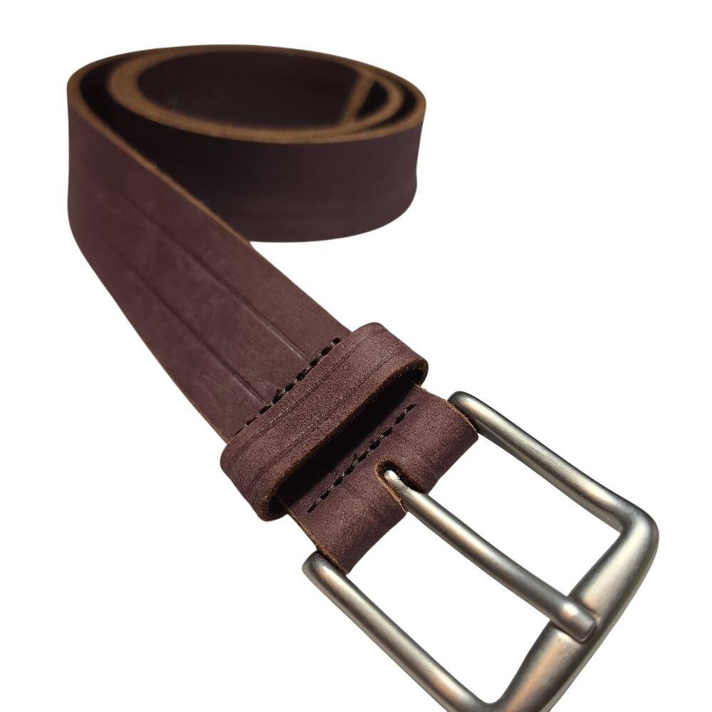 Men's LUCKY BRAND Leather Belts Burgundy- (NWT) Sizes 32 To 38 Available NWT